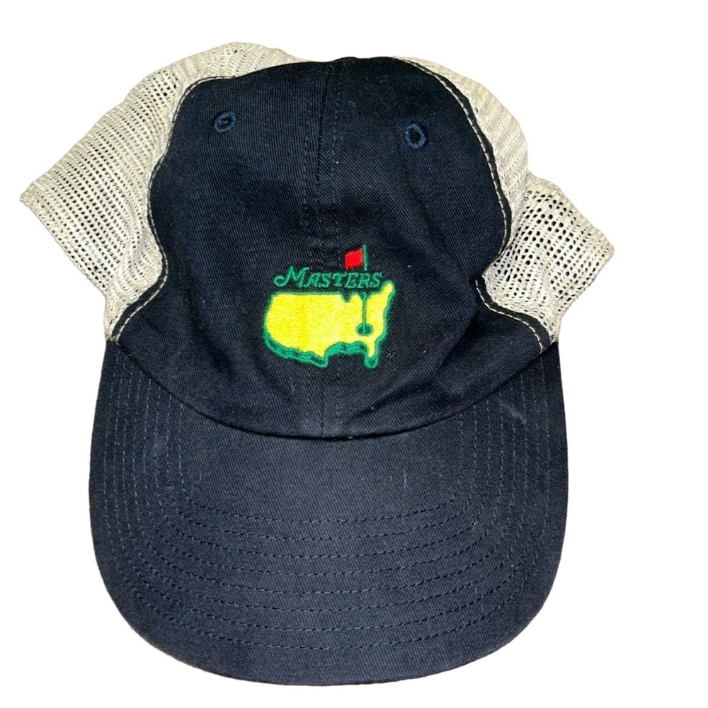MASTERS NAVY MESH HAT AUGUSTA NATIONAL GOLF CLUB FITTED CAP M/L